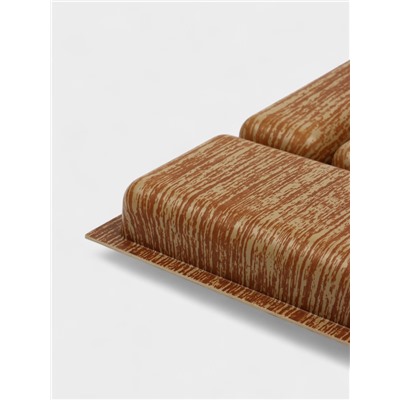 Лоток для столовых приборов в ящик BARONESS «Вуди», 36×29×5 см, 5 отделений, пластик, коричневый