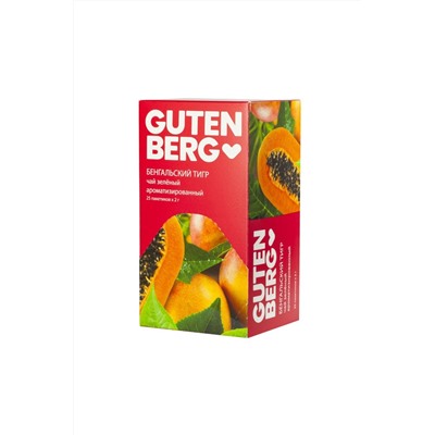 Чай зелёный пакетированный "Бенгальский тигр" в инд. металлизированной упаковке (25 шт. x 2 г)