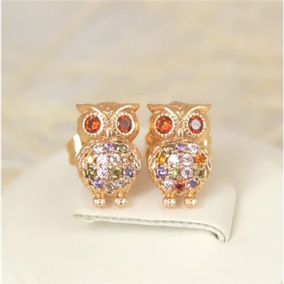 Серьги-гвоздики позолота  H01-15121