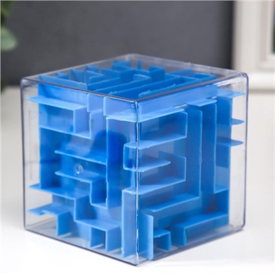 Копилка для денег головоломка пластик «Лабиринт в кубе», 9×9×9 см