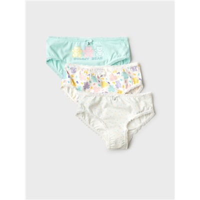 Трусы трикотажные для девочек, 3 шт в комплекте