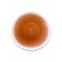 Горшок для цветов «Вечер», 8 л, d=29.5 см, h=23 см, керамика, с поддоном, белый