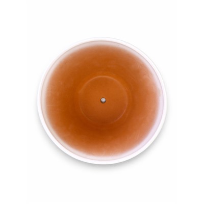 Горшок для цветов «Вечер», 8 л, d=29.5 см, h=23 см, керамика, с поддоном, белый