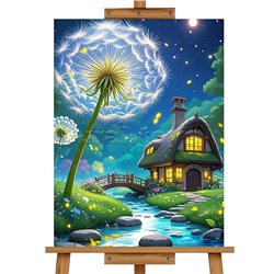 Набор для рисования "Картина по номерам 40х50 см. Ночной домик"
