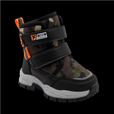 Ботинки на меху С7719-9 хаки