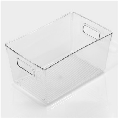 Контейнер для холодильника RICCO, 26.5×16.8×13 см, прозрачный