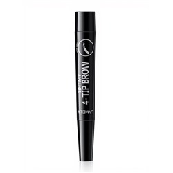 Водостойкий карандаш для бровей оттенок 01, черный, 2 г
