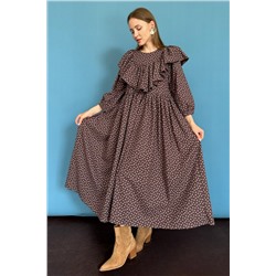 Платье женское  STREET074/04/Вишневый, белый