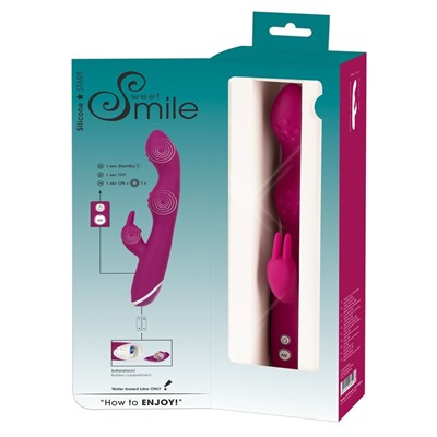 Фиолетовый вибратор A   G-Spot Rabbit Vibrator для стимуляции зон G и A - 23,6 см.