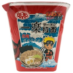 Лапша б/п со вкусом говядины со специями Yile Noodles Naruto (красная), Китай, 100 г Акция
