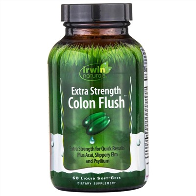 Irwin Naturals, Colon Flush, повышенная сила действия, 60 капсул с жидкостью