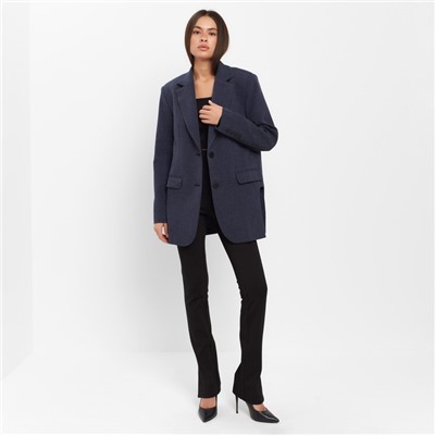 Пиджак женский с боковыми разрезами MIST, размер 52-54, синий