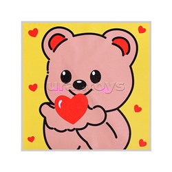 Набор творческая мастерская 22х22см "Влюблённый мишка"