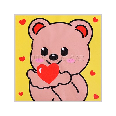 Набор творческая мастерская 22х22см "Влюблённый мишка"