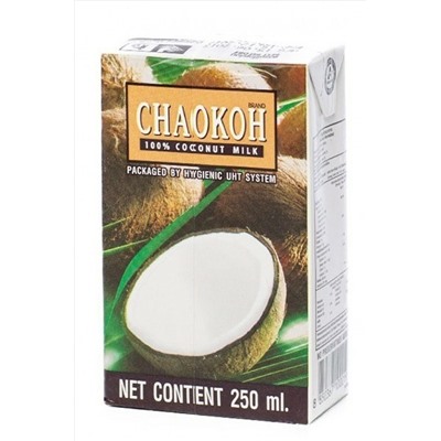 Молоко кокосовое Chaokoh 250мл ЭКОПРОДУКТЫ, 1184751