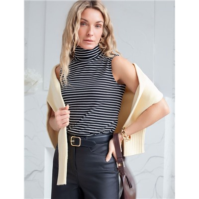 Топ из премиального хлопка с эластаном