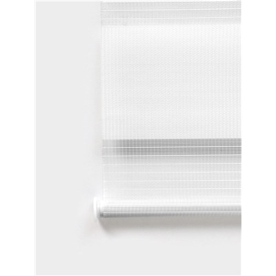 Штора рулонная 50×160 см «День и Ночь», по полотну 46×160 см, белая