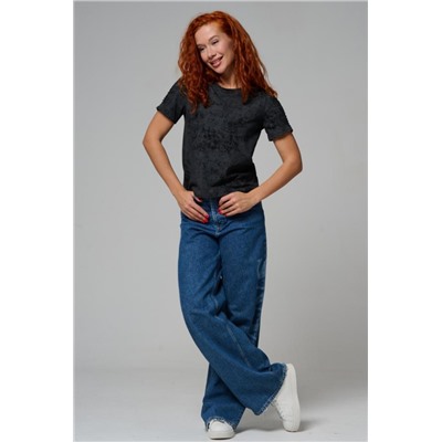 7497 футболка женская (Черный винтаж)