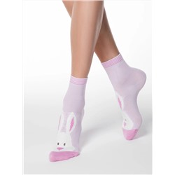 Conte elegant Носки HAPPY с пушистым рисунком "Зайчик"
