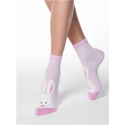 Conte elegant Носки HAPPY с пушистым рисунком "Зайчик"