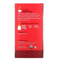 Equal Exchange, Organic Hibiscus Herbal Tea, Caffeine-Free, 20 Tea Bags, 1.41 oz (40 g)