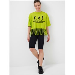 Комплект трикотажный для девочек: джемпер (футболка), брюки (легинсы укороченные)