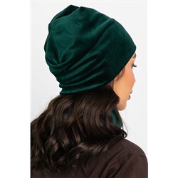 Комплект шапка шестиклинка и снуд (зеленый) ШШС5-23М