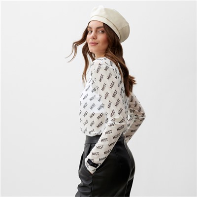 Лонгслив женский MIST, белый, размер M-L