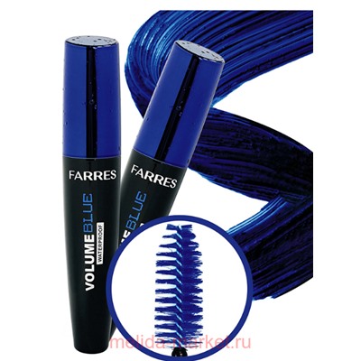 Farres Тушь Водостойкая объемная тон 2 Volume Blue 6050