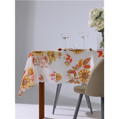Скатерть «Доляна. Подсолнухи», 145×180 см, 100% п/э