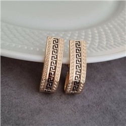 Серьги ювелирная бижутерия коллекция "Дубай" покрытие: позолота, 48003, арт.216.104