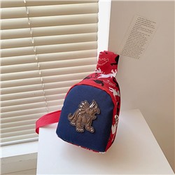 607C-2 син Рюкзак на одно плечо для мальчиков (22x12x7)