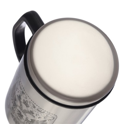 Термокружка «Герб России», 500 мл, сохраняет тепло 2 ч, сталь, 13.5×8.3 см