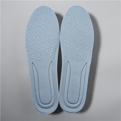 Стельки для обуви, амортизирующие, р-р RU до 38 (р-р Пр-ля до 40), 25 см, пара, серые