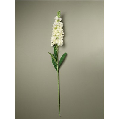 Цветок искусственный Дельфиниум 22 цветка белый 86 см / A56 /уп 300/