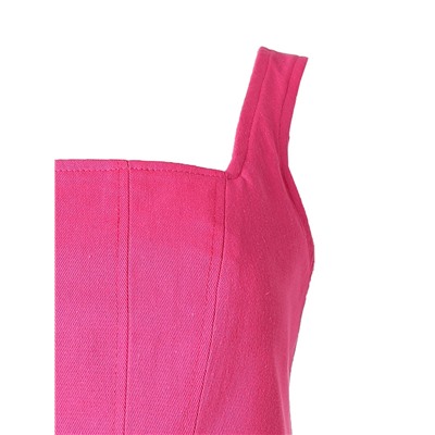 Корсет женский джинсовый MIST: Denim, размер 48, розовый