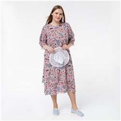 Платье, шифоновое, бордовый