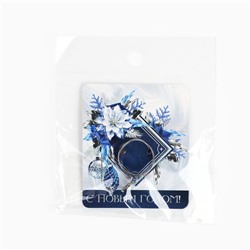 Кольцо с подвесом новогоднее «Снежинка»