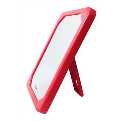 Weisen Зеркало косметическое настольное 9363 RED, прямоугольное, 11 x 16 см, красный KRISTALLER, 1111797