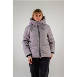 Теплая куртка с капюшоном арт.3052 (Серый)