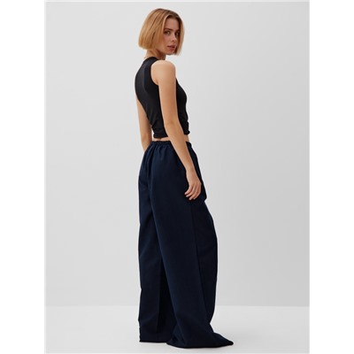 Брюки женские oversize MINAKU: Safari синий, размер 46