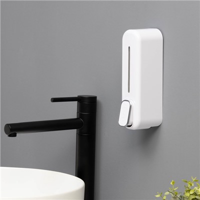 Диспенсер для мыла SAVANNA, механический, 350 мл, пластик, белый