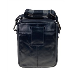 Мужская сумка  из натуральной кожи цвет черный