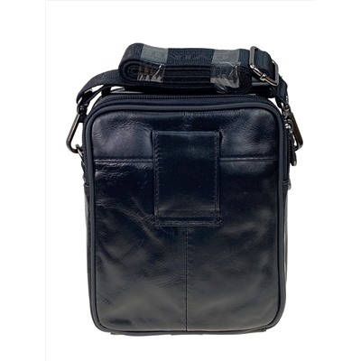 Мужская сумка  из натуральной кожи цвет черный