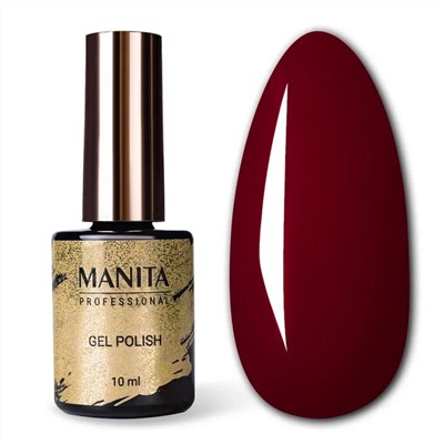 MANITA Гель-лак для ногтей / Classic №38, Burgundy Red, 10 мл