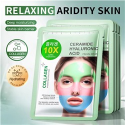 SADOER Гидрогелевая маска для лица с гиалуроновой кислотой и керамидами 10X ULTRA GIDRATING