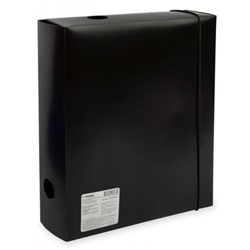 Папка-короб пластиковый  75 мм А4 Classic на резинке 0.7мм песок черный EC2124121 Expert Complete