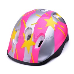 Защитный шлем для детей "Звезды" розовый