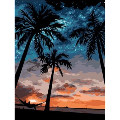 Картина по номерам 30х40 см "На берегу океана" живопись с красками и кистью PNB/PM-235 ФРЕЯ