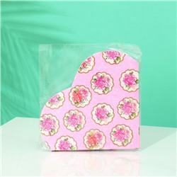 Салфетки бумажные «Цветы» в форме сердца, 12 шт